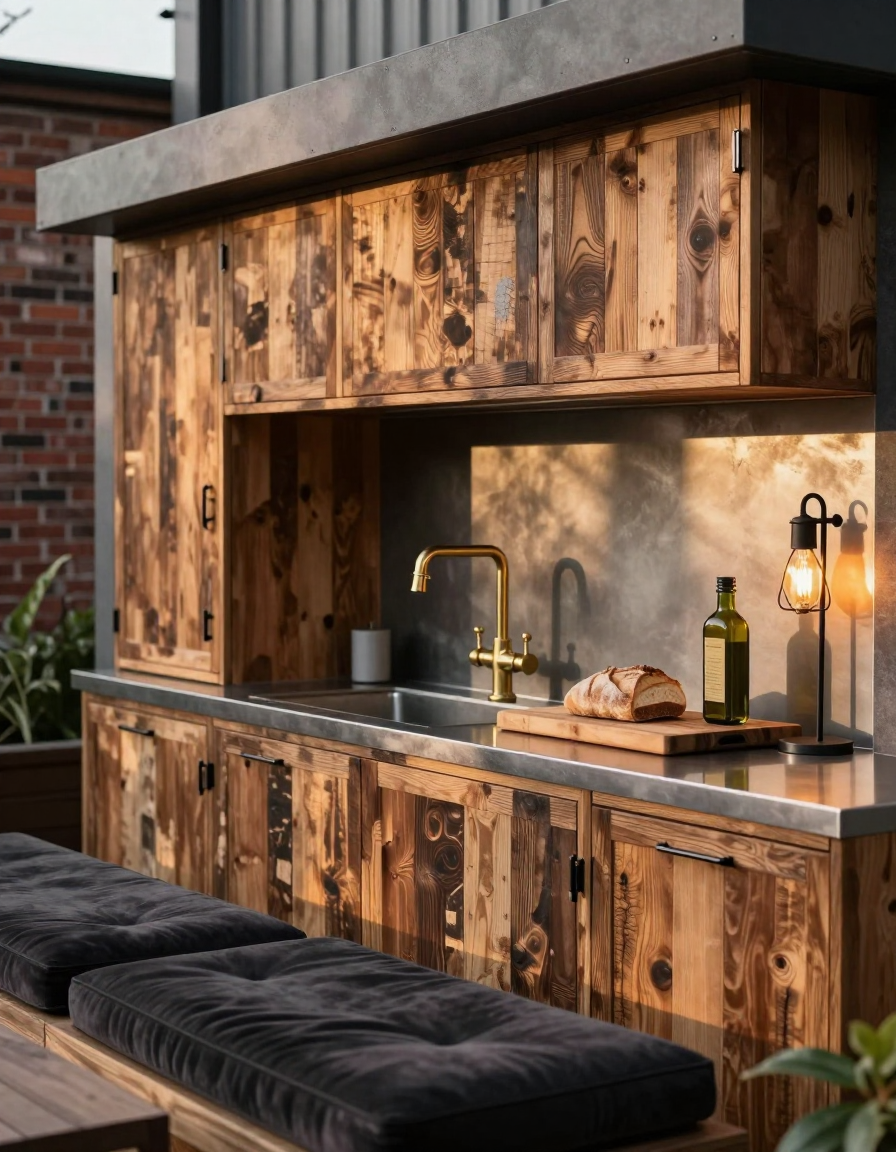 Industrial Industrial Outdoor Kitchen Design design