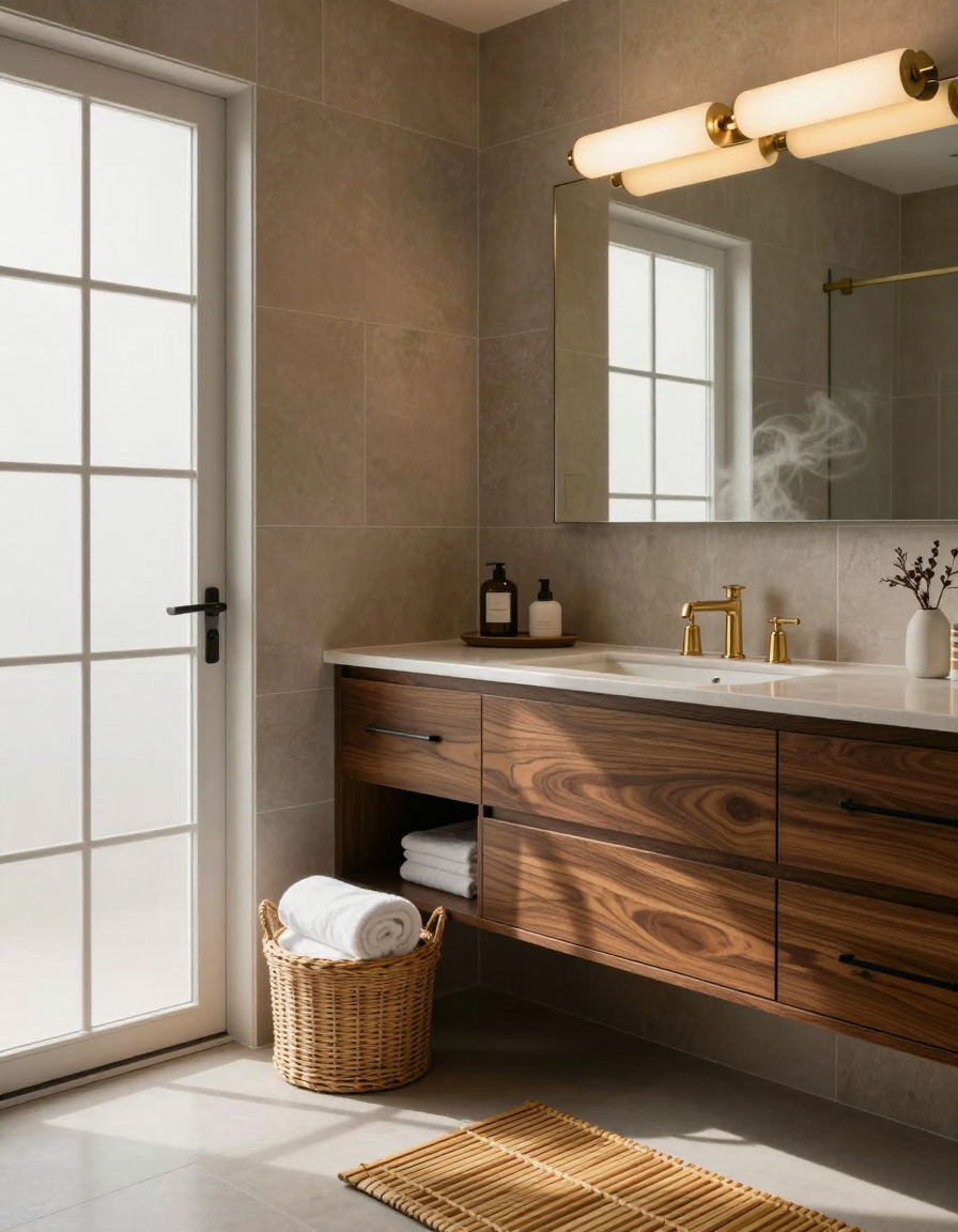 Mid-Century Mid-Century Bathroom Mirror Lights design