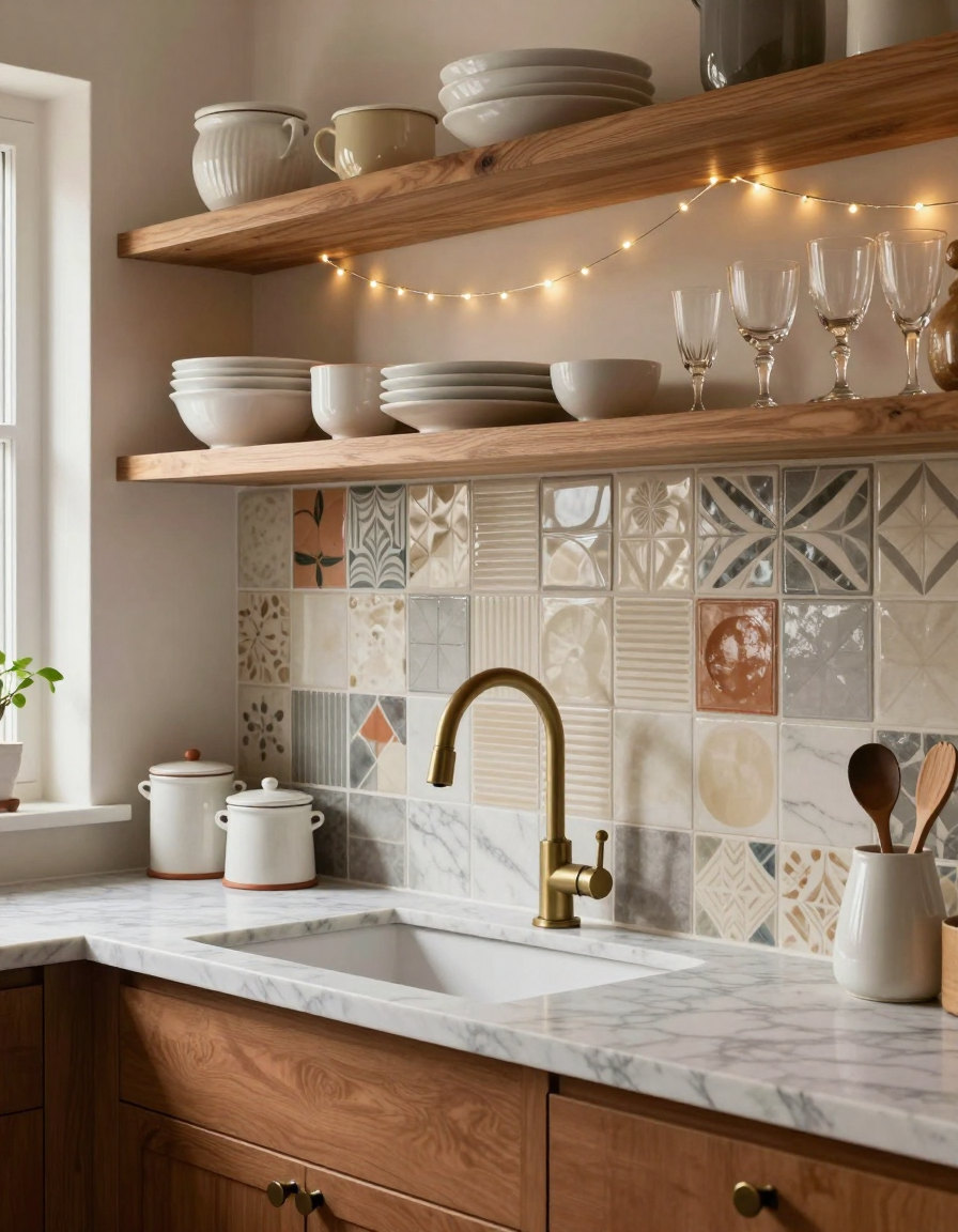 Mid-Century Mid-Century Kitchen Backsplash Ideas design