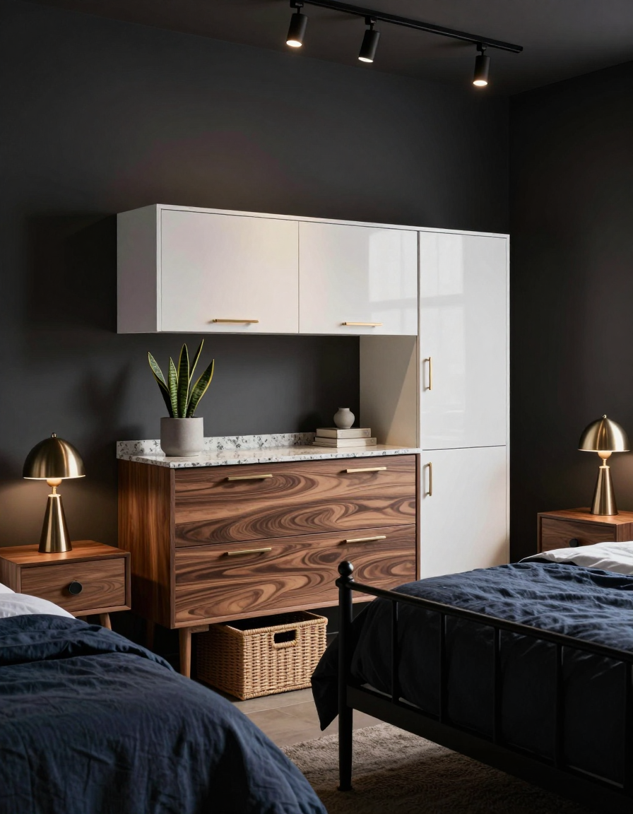Industrial Industrial Bedroom Storage Solutions design