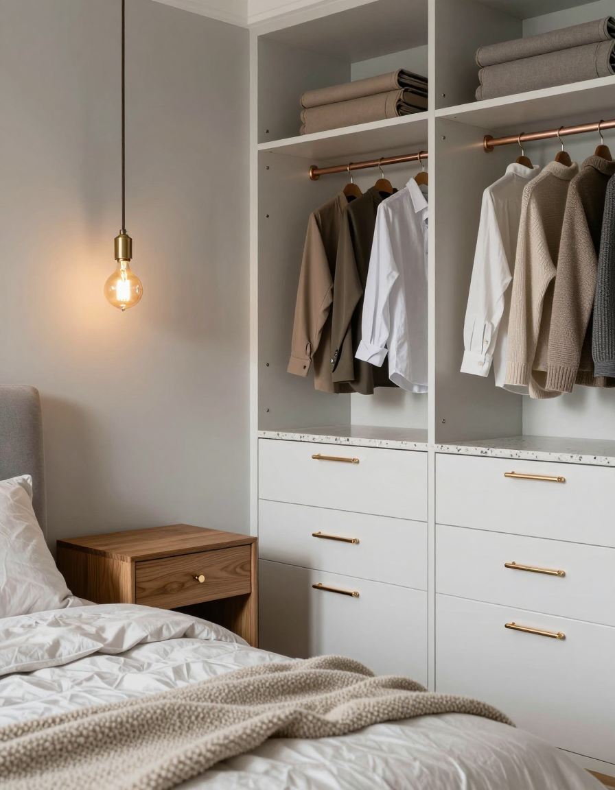 Contemporary Contemporary Bedroom Walk-in Closet design