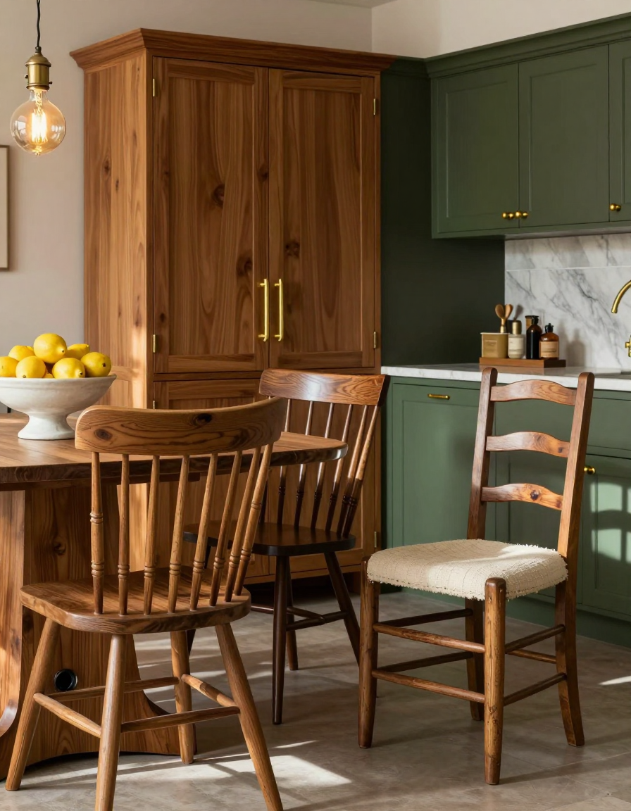 Rustic Rustic Dining Room Chair Selection design