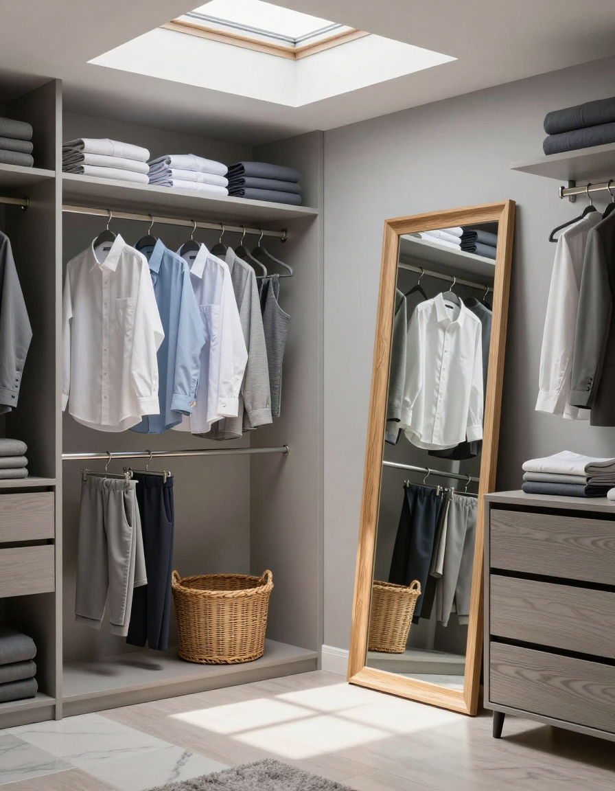 Minimalist Minimalist Bedroom Closet Organization design