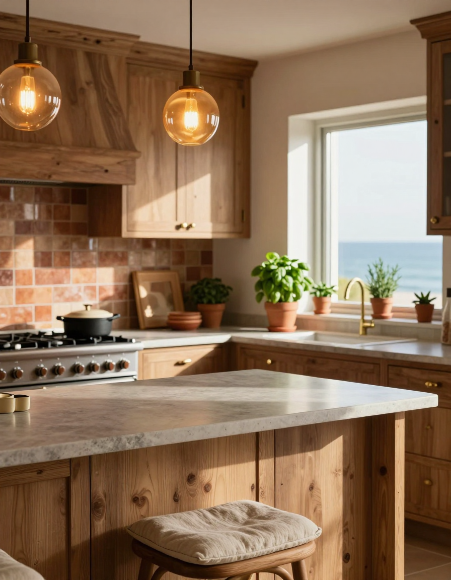 Coastal Coastal Kitchen Galley Design design