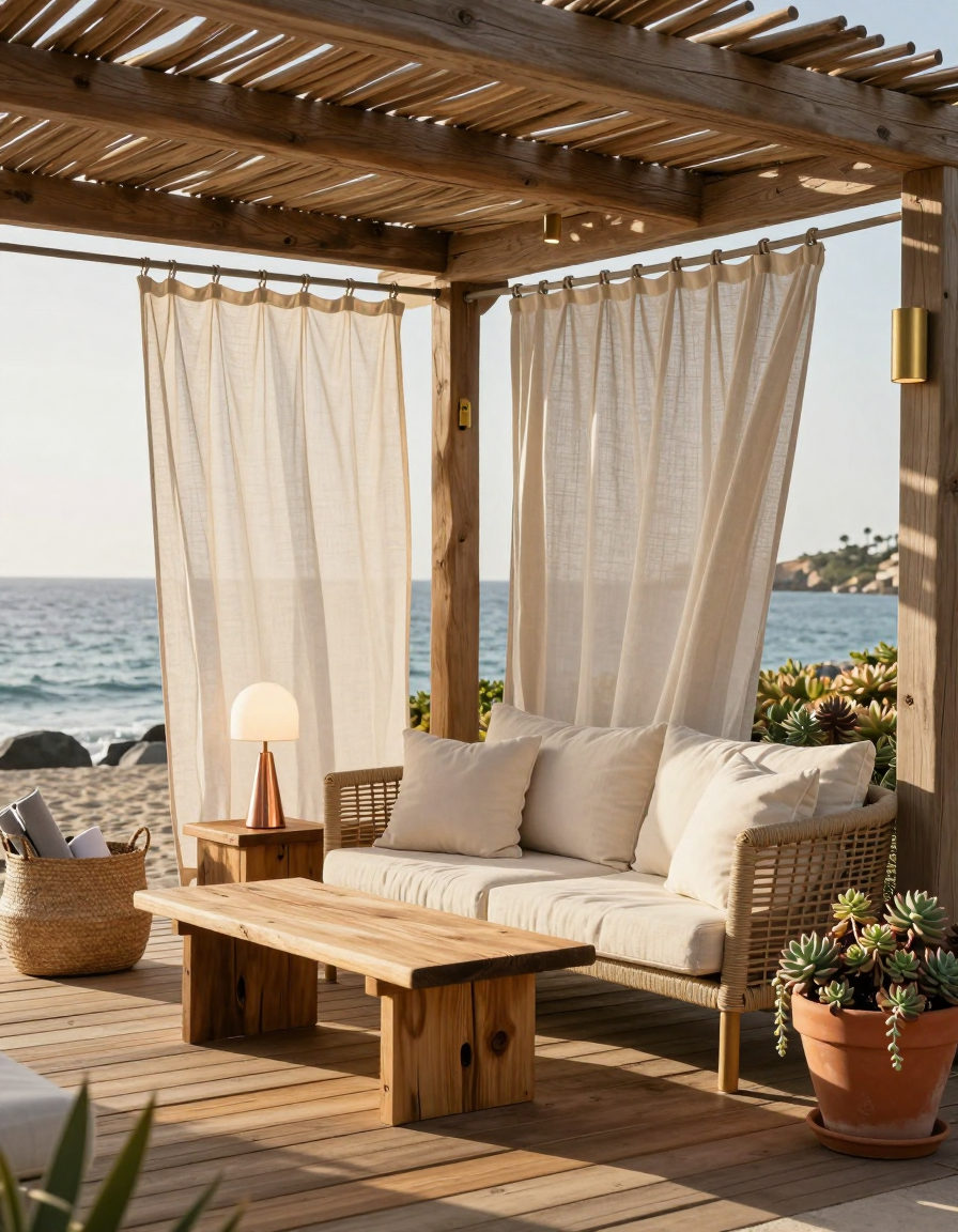 Coastal Coastal Outdoor Pergola Ideas design