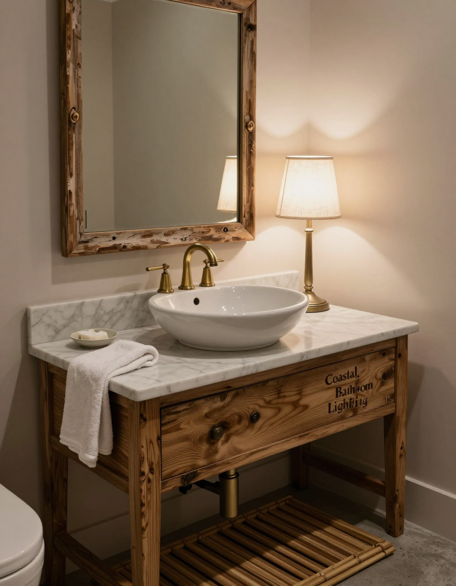 Coastal Coastal Bathroom Vanity Lighting design