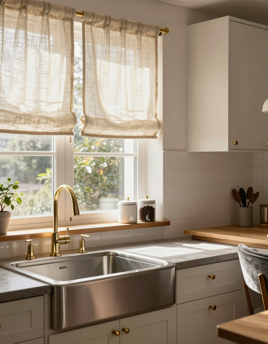 Scandinavian Scandinavian Kitchen Window Treatments design