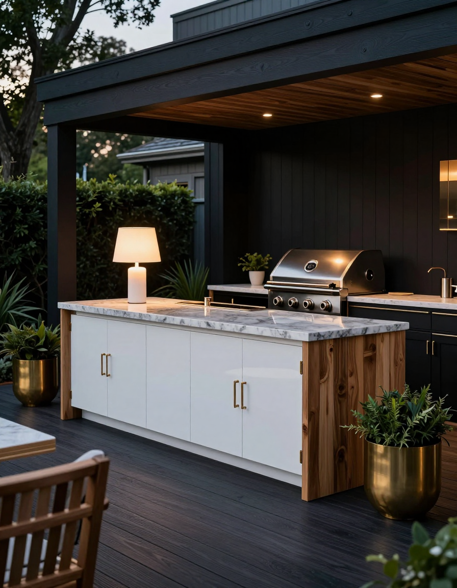 Luxury Luxury Outdoor Entertaining Area design