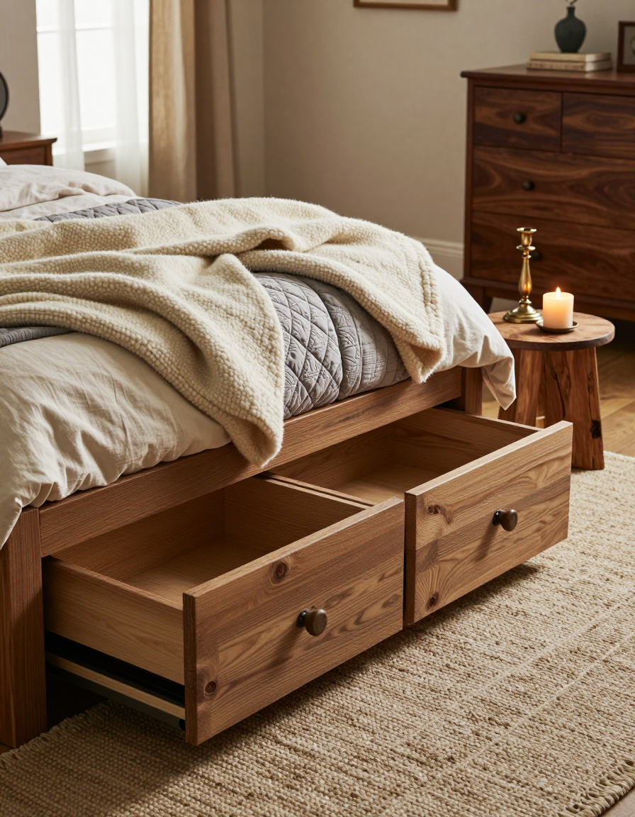 Farmhouse Farmhouse Bedroom Under-Bed Storage design