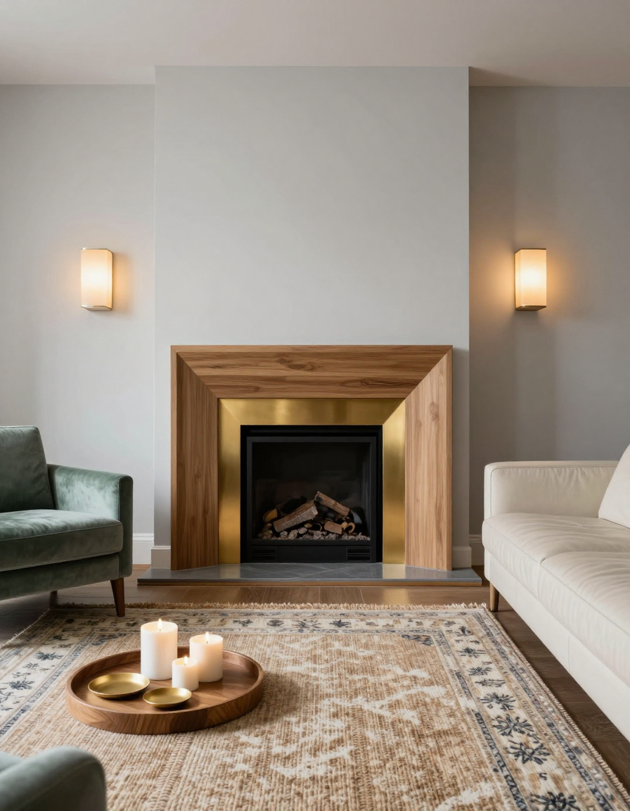 Contemporary Contemporary Living Room Fireplace Design design