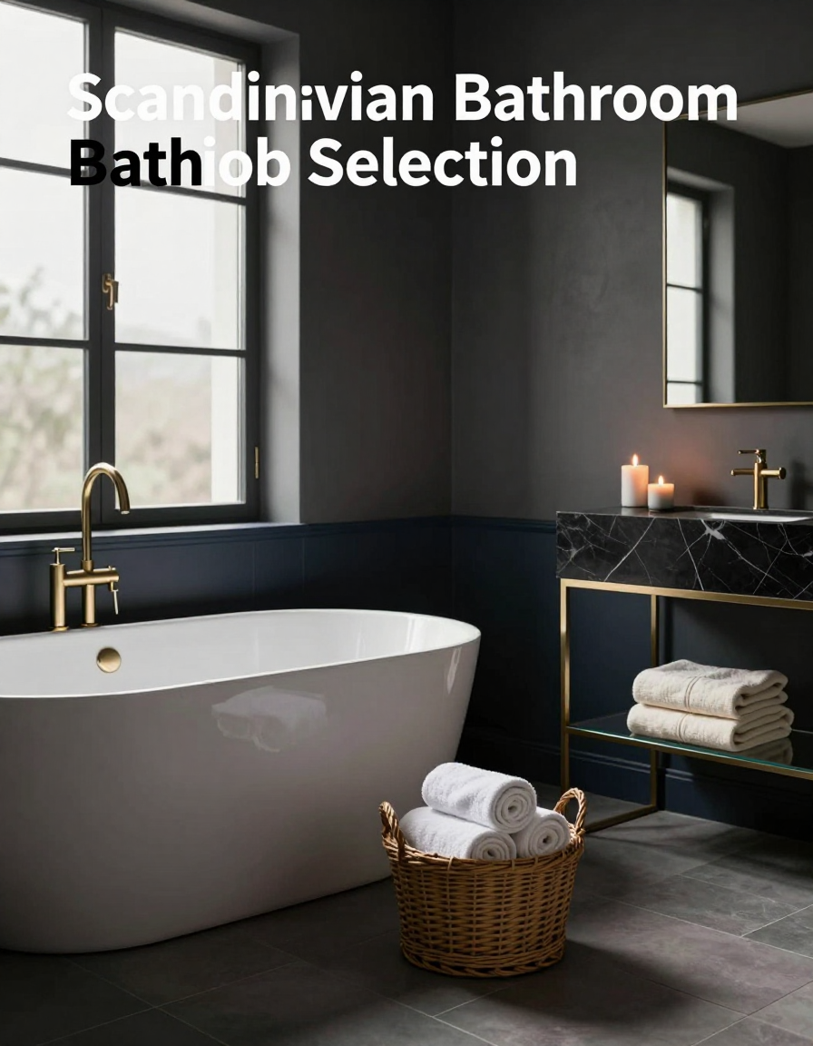 Scandinavian Scandinavian Bathroom Bathtub Selection design