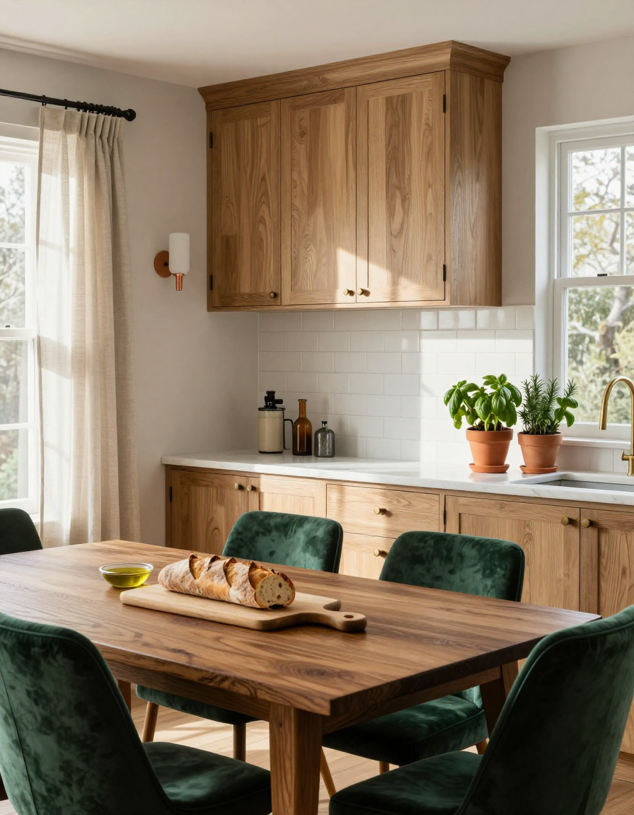 Farmhouse Farmhouse Dining Room Built-in Cabinets design