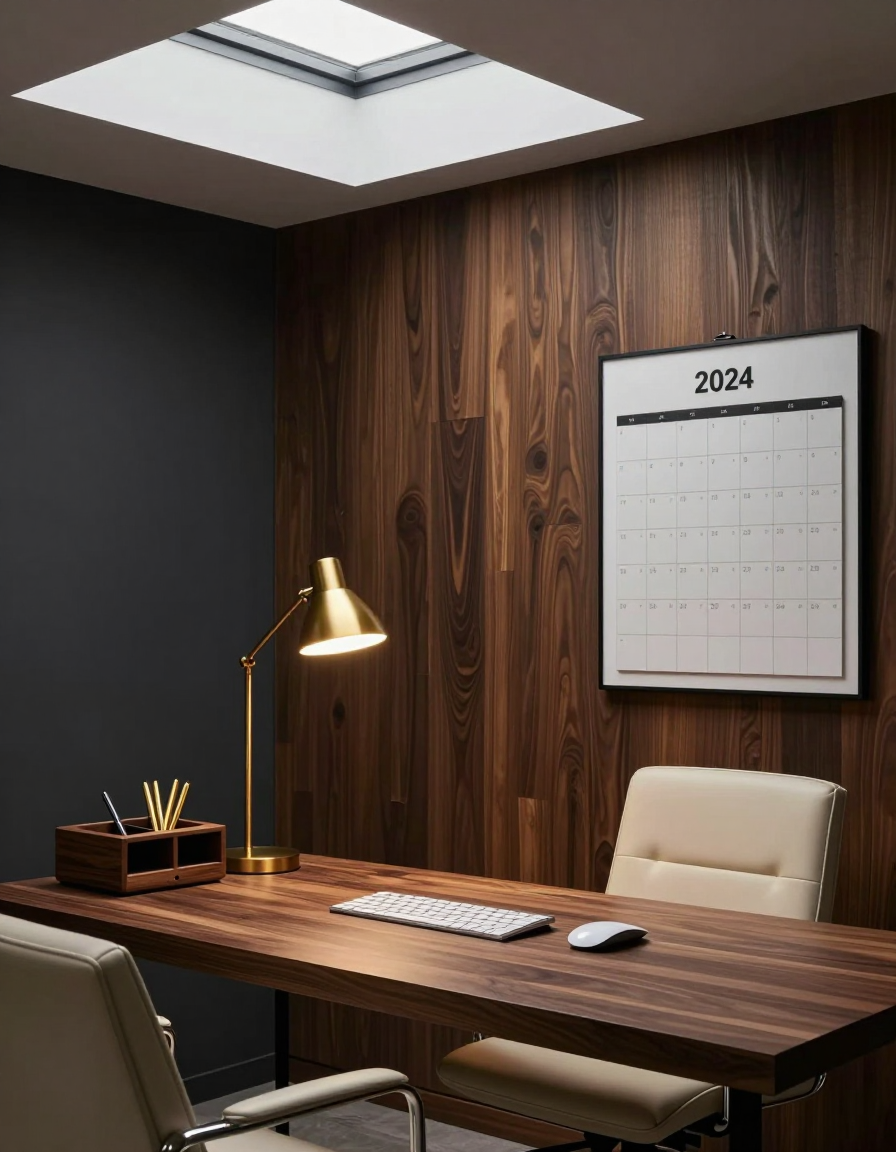 Modern Modern Home Office Accent Wall design