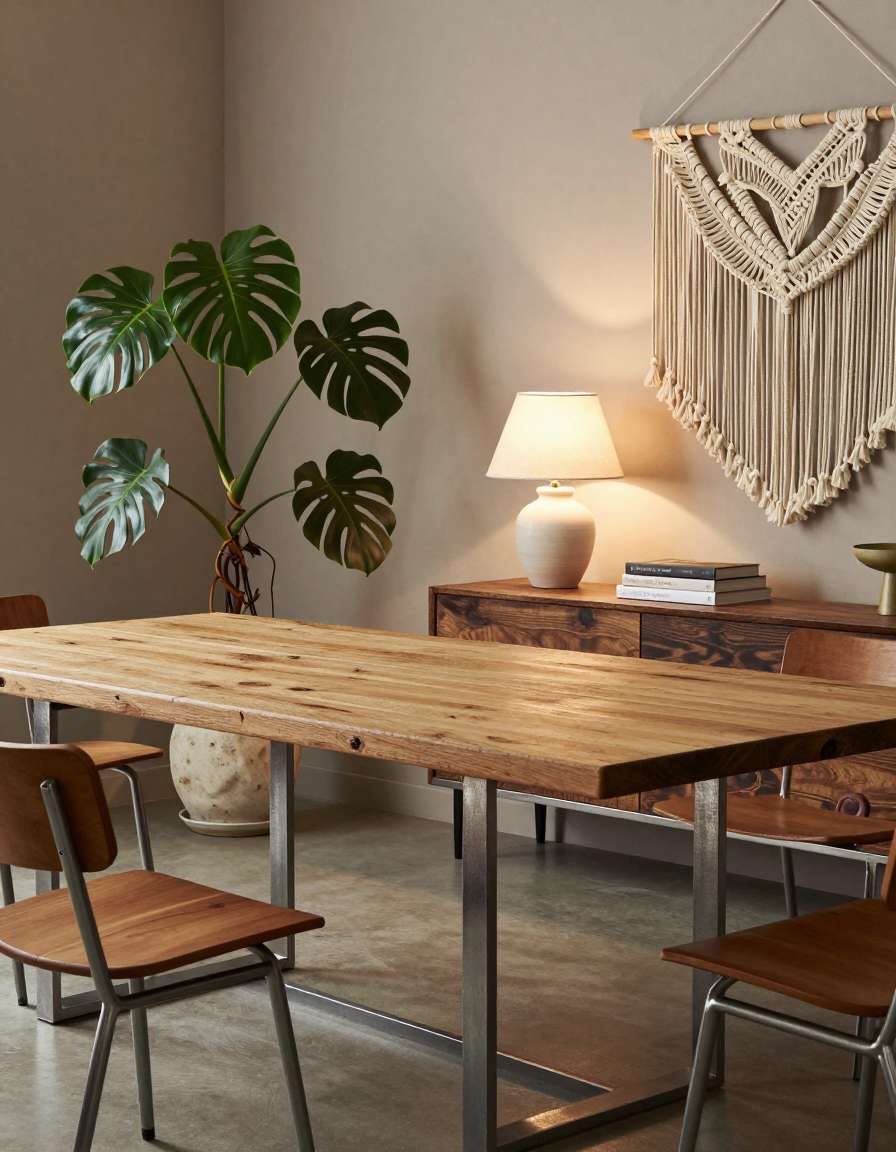 Industrial Industrial Dining Room Table Ideas design