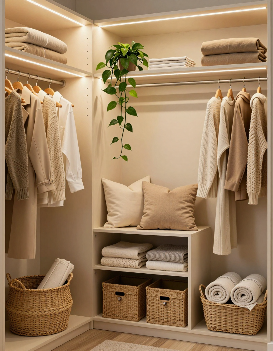 Modern Modern Bedroom Closet Organization design