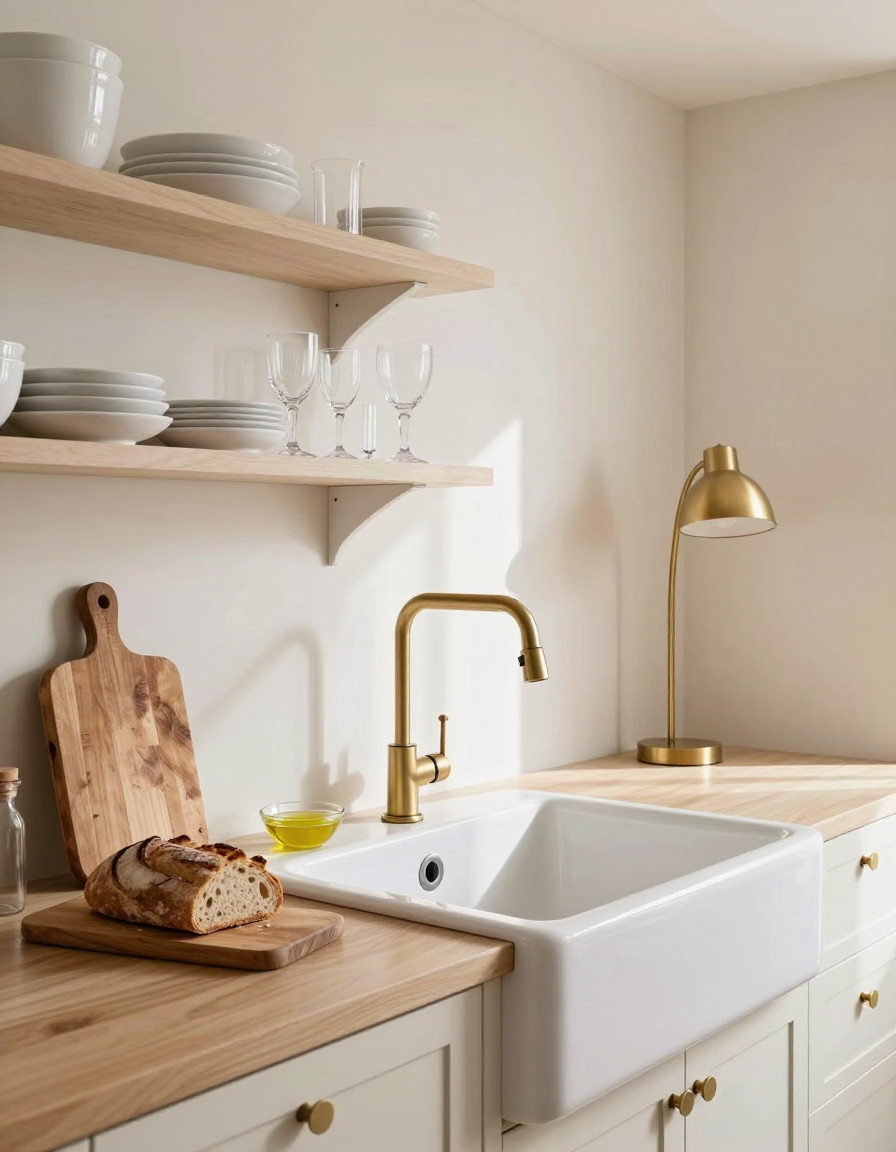 Minimalist Minimalist Kitchen Farmhouse Sink design
