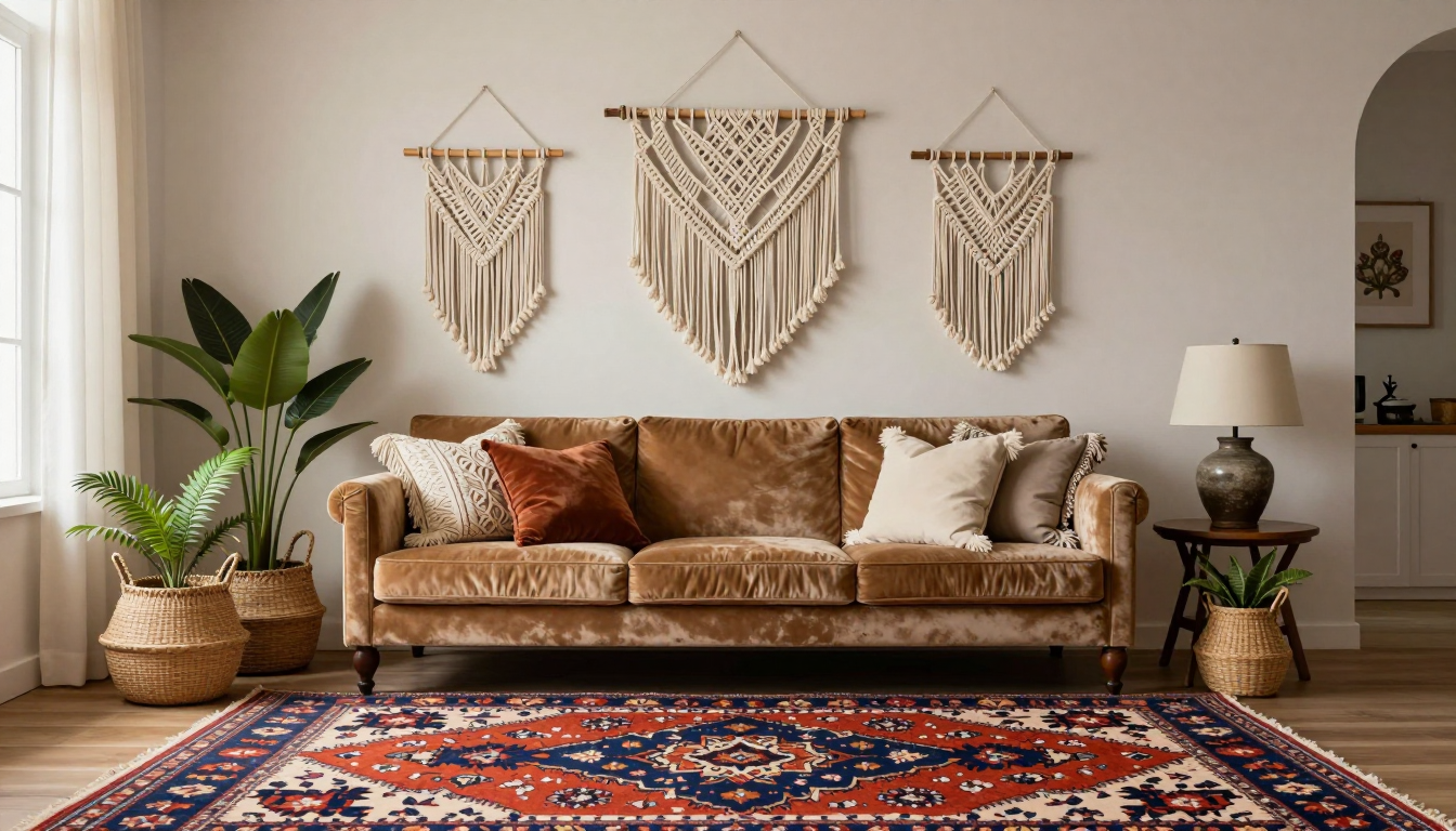 Bohemian Living Room design