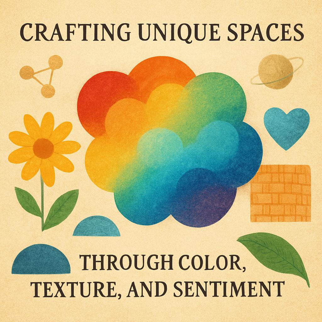 Crafting Unique Spaces Through Color, Textureand Sentiment