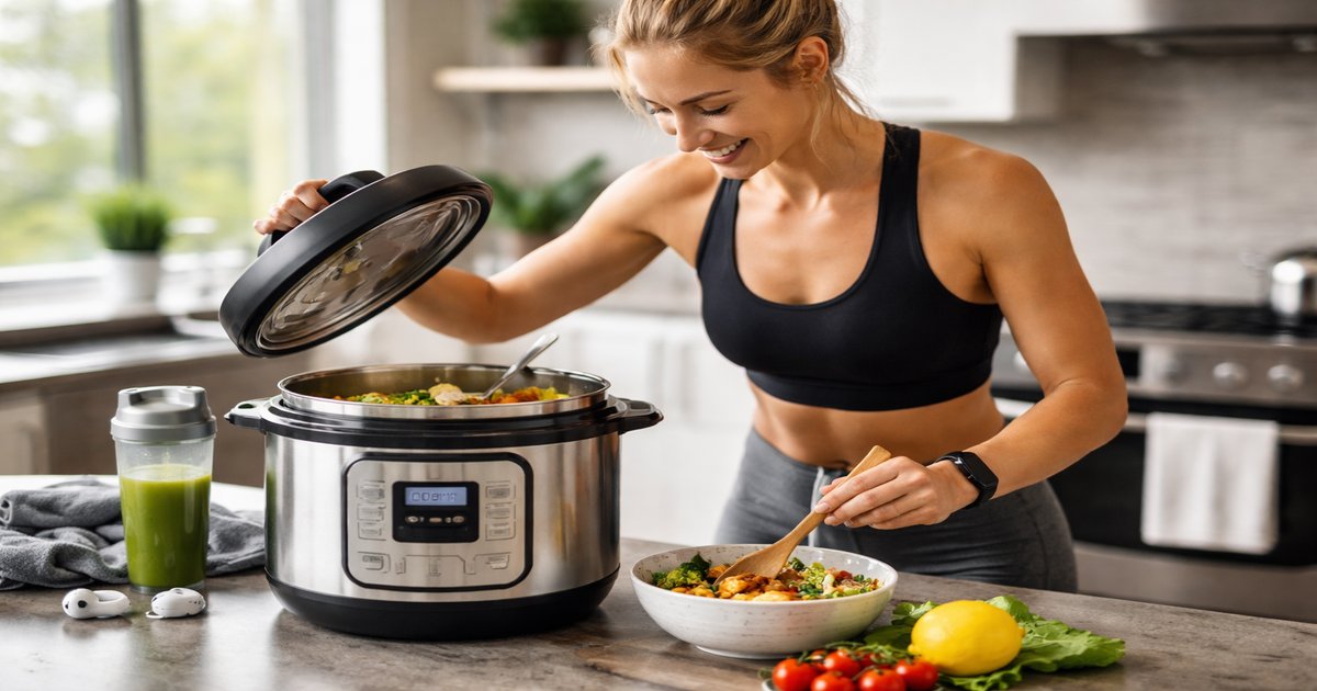 instant pot in use