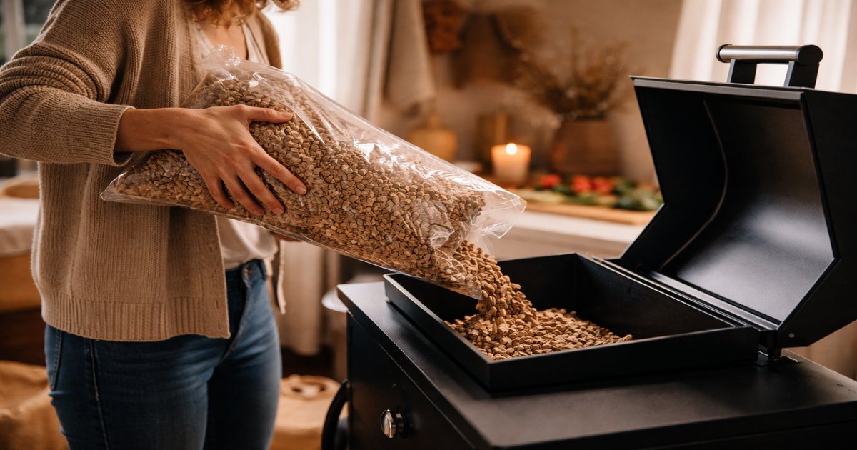 pit boss pellets in use