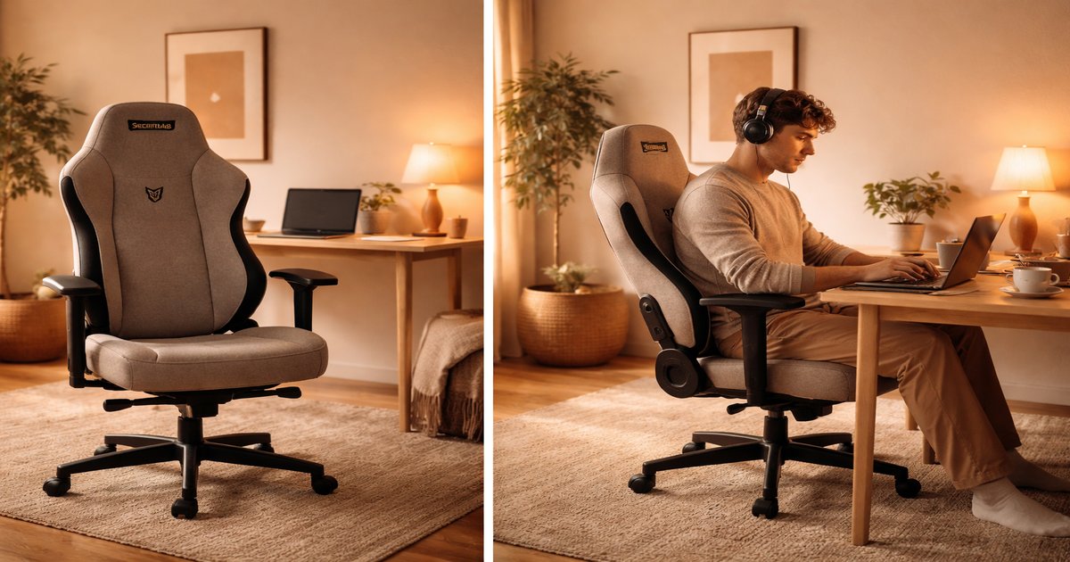 secretlab chair in use