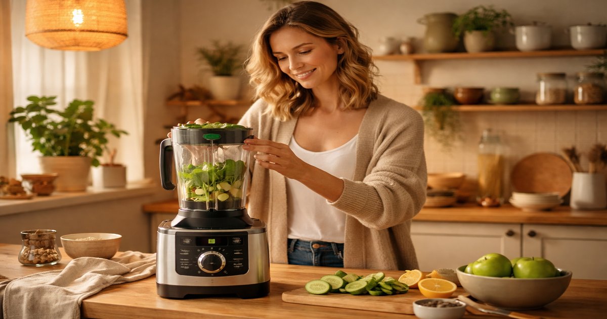 vitamix vx1 blender in use