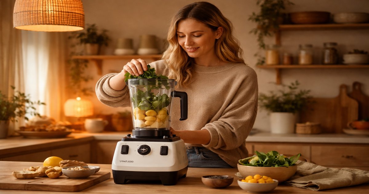 vitamix 5200 blender in use